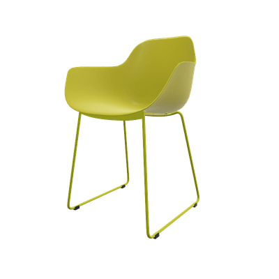 CHAISES ET TABOURETS - Pour tables standards, ht 75 cm, piétement luge - COCOON LUGE Chaise luge L.56xP.54xH.85cm-hauteur assise 46cm.