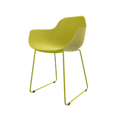 CHAISES ET TABOURETS - Pour tables standards, ht 75 cm, piétement luge - COCOON LUGE Chaise luge L.56xP.54xH.85cm-hauteur assise 46cm.