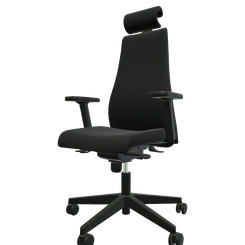 DIRECTION - Fauteuils - SO PRETTY fauteuil manager + têtière avec accotoirs mécanique synchrone décalé avec translation d'assise