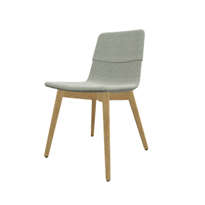 FAUTEUILS/POUFS - 4 pieds bois - MELODY chaise 4 pieds bois frêne naturel