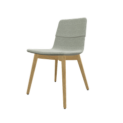 FAUTEUILS/POUFS - 4 pieds bois - MELODY chaise 4 pieds bois frêne naturel