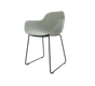 CHAISES ET TABOURETS - Pour tables standards, ht 75 cm, piétement luge - COCOON LUGE Chaise luge L.56xP.54xH.85cm-hauteur assise 46cm.
