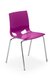 POLYPROPYLENE - CHAISES  - GLOSSY chaise 4 pieds polypropylène coloris coloris fuschia brillant, structure chromée