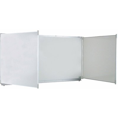 SCOLAIRE - Apprendre - Tableau triptyque blanc pour feutre - L150xH100 cm