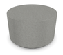 FAUTEUILS/POUFS - Poufs - TAM TAM - Pouf rond diamètre 60 cm avec base en mélaminé noire et supports en plastique coloris synergy gris