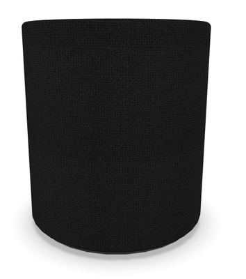 FAUTEUILS/POUFS - Poufs - TAM TAM - Pouf rond diamètre 40 cm avec base en mélaminé noire et supports en plastique noir