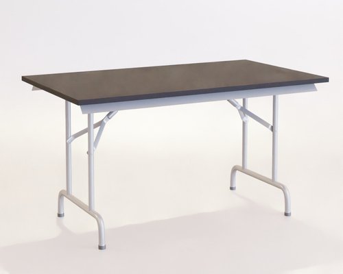 TABLES PLIANTES - 120x80xHt.75 - Table pliante Easy 120x80 cm noir / structure aluminium