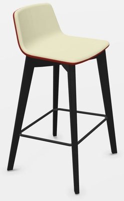 CHAISES ET TABOURETS - Pour tables hauteurs 105 ou 110 cm - MELODY chaise haute. assise H.74cm. piétement frêne teinté noir