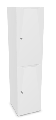 CASIERS - 2 cases - Meuble à cases H.182xL.45xP.50cm- 2 cases H86cm. portes avec découpe en partie haute. serrure à code