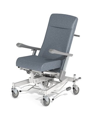 SCOLAIRE - Prendre Soin - Fauteuil KOSMO WT1700 proclive/déclive ass. incli. tissu enduit strut. époxy roues D150 mm spl. galet zinguées - L73xP83xH128 cm