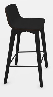 CHAISES ET TABOURETS - Pour tables hauteurs 105 ou 110 cm - MELODY chaise haute. assise H.74cm. piétement frêne teinté noir