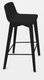 CHAISES ET TABOURETS - Pour tables hauteurs 105 ou 110 cm - MELODY chaise haute. assise H.74cm. piétement frêne teinté noir