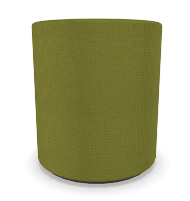 FAUTEUILS/POUFS - Poufs - TAM TAM - Pouf rond diamètre 40 cm avec base en mélaminé noire et supports en plastique vert
