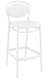 POLYPROPYLENE - CHAISES  - FLORENCE chaise élegante et confortable Haut.75cm  en polypropylène injectèe renforcè de fibre de verre- Finition blanc