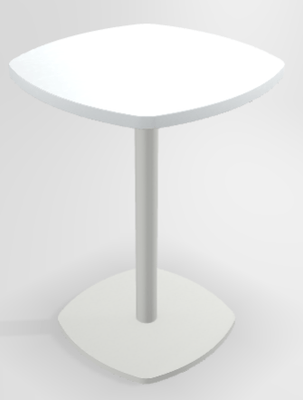 TABLES SPOTY - Tables hauteur 65 cm - SPOTY Table forme carrée angles arrondis L.50xP.50xH.65cm.