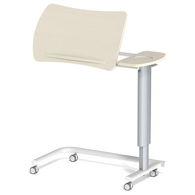 SCOLAIRE - Prendre Soin - Table ADAP'TABLES mobile avec freins plateau inclinable PVC piètement époxy - H70 à 105 cm