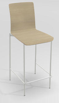 CHAISES ET TABOURETS - Pour tables hauteur 90 cm - OSMOSE Chaise haute L.47.5xP.56.5xH.104.5cm-hauteur assise 65cm