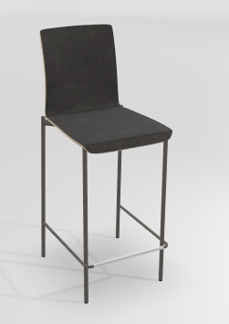 CHAISES ET TABOURETS - Pour tables hauteur 90 cm - OSMOSE Chaise haute L.47.5xP.56.5xH.104.5cm-hauteur assise 65cm