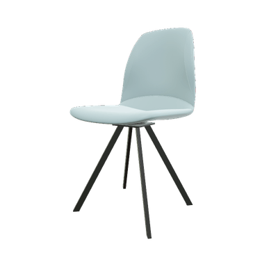 CHAISES ET TABOURETS - Pour tables standards, ht 75 cm, piétement 4 pieds - FOXI Chaise L.46xP.48xH.76.5cm-hauteur assise 48cm