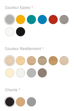 SCOLAIRE - Armoires / Vestiaires - Table scolaire fixe 70 x 50 - T6 Plateau ép.: 21 mm stratifié 8/10e et contrebalancé chant polyuréthane (PU).