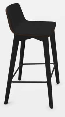 CHAISES ET TABOURETS - Pour tables hauteurs 105 ou 110 cm - MELODY chaise haute. assise H.74cm. piétement frêne teinté noir