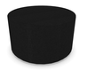 FAUTEUILS/POUFS - Poufs - TAM TAM - Pouf rond diamètre 60 cm avec base en mélaminé noire et supports en plastique noir