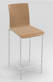 CHAISES ET TABOURETS - Pour tables hauteur 90 cm - OSMOSE Chaise haute L.47.5xP.56.5xH.104.5cm-hauteur assise 65cm