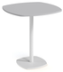 TABLES SPOTY - Tables hauteur 75 cm - SPOTY Table forme carrée angles arrondis L.70xP.70xH.75cm - Couleur de la structure : EP91 - blanc extra mat- Couleur du plateau : HP90 - blanc pur- Dimension : 70 x 70 cm arrondi