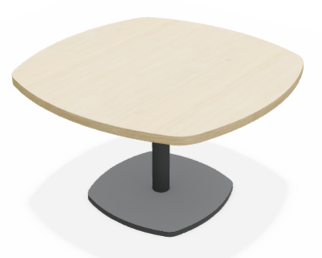 TABLES SPOTY - Tables hauteur 40 cm - SPOTY Table basse forme carrée angles arrondis L.70xP.70xH.40cm.