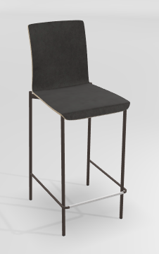 CHAISES ET TABOURETS - Pour tables hauteur 90 cm - OSMOSE Chaise haute L.47.5xP.56.5xH.104.5cm-hauteur assise 65cm