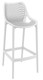 POLYPROPYLENE - CHAISES  - BAHIA - Chaise haute empilable .H75cm  en Polypropylène renforcé de fibre de verre - Finition blanc