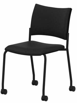 VISITEURS ET FONCTIONNELS - Sur roulettes - ZEN TISSU chaise 4 pieds sur roulettes