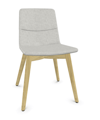 FAUTEUILS/POUFS - 4 pieds bois - MELODY chaise 4 pieds bois frêne naturel