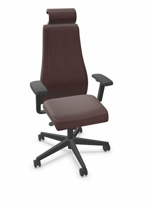 DIRECTION - Fauteuils - SO PRETTY - Fauteuil manager + têtière + accotoirs. Mécanisme synchrone décalé avec translation d'assise. Tissus Bondai Prune BNQ