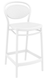 POLYPROPYLENE - CHAISES  - FLORENCE  chaise élegante et confortable Haut.65cm  en polypropylène injectée renforcé de fibre de verre- Finition blanc
