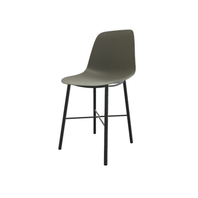 CHAISES ET TABOURETS - Pour tables standards, ht 75 cm, piétement 4 pieds - DIXIE Chaise L.44xP.55xH.82cm-hauteur assise 46cm.