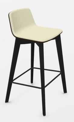 CHAISES ET TABOURETS - Pour tables hauteurs 105 ou 110 cm - MELODY chaise haute. assise H.74cm. piétement frêne teinté noir