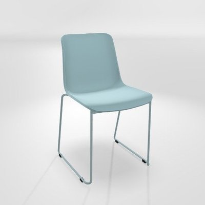 CHAISES ET TABOURETS - Pour tables standards, ht 75 cm, piétement luge - SURF Chaise L.54xP.49xH.81cm-hauteur assise 46cm