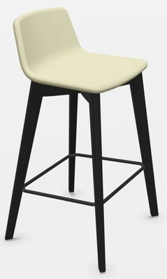 CHAISES ET TABOURETS - Pour tables hauteurs 105 ou 110 cm - MELODY chaise haute. assise H.74cm. piétement frêne teinté noir