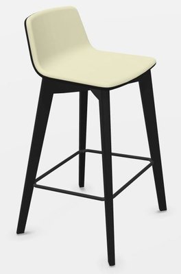 CHAISES ET TABOURETS - Pour tables hauteurs 105 ou 110 cm - MELODY chaise haute. assise H.74cm. piétement frêne teinté noir