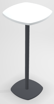 TABLES SPOTY - Tables hauteur 110 cm - SPOTY Table haute forme carrée angles arrondis L.50xP.50xH.110cm.