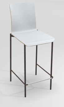 CHAISES ET TABOURETS - Pour tables hauteur 90 cm - OSMOSE Chaise haute L.47.5xP.56.5xH.104.5cm-hauteur assise 65cm