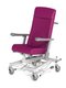 SCOLAIRE - Prendre Soin - Fauteuil KOSMO WT1700 tissu enduit strut. époxy roues D150 mm spl. galet zinguées - L73xP83xH128 cm