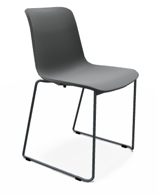 CHAISES ET TABOURETS - Pour tables standards, ht 75 cm, piétement luge - SURF Chaise L.54xP.49xH.81cm-hauteur assise 46cm