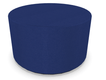 FAUTEUILS/POUFS - Poufs - TAM TAM - Pouf rond diamètre 60 cm avec base en mélaminé noire et supports en plastique BLEU