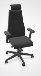 DIRECTION - Fauteuils - SO PRETTY fauteuil manager + têtière avec accotoirs mécanique synchrone décalé avec translation d'assise