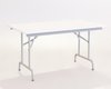 TABLES PLIANTES - 140x80xHt 75 - Table pliante Easy 140x80 cm blanc / structure aluminium