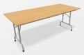 TABLES PLIANTES - 120x80xHt.75 - Table pliante Easy 120x80 cm Hetre/ structure aluminium