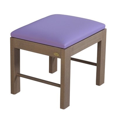 SCOLAIRE - Prendre Soin - Repose-pieds QUIÉTUDE tissu enduit piètement bois - L43xP34xH45 cm