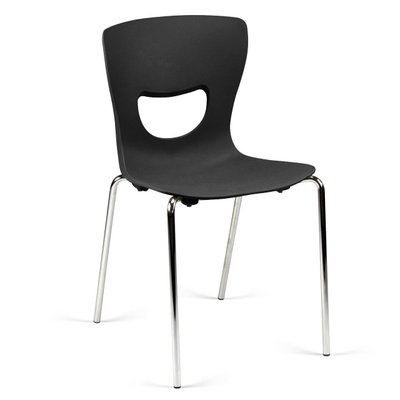 SCOLAIRE - Se Reunir - Chaise SMIL-P coque polypropylène pièt. chromé - T6 - nr P15